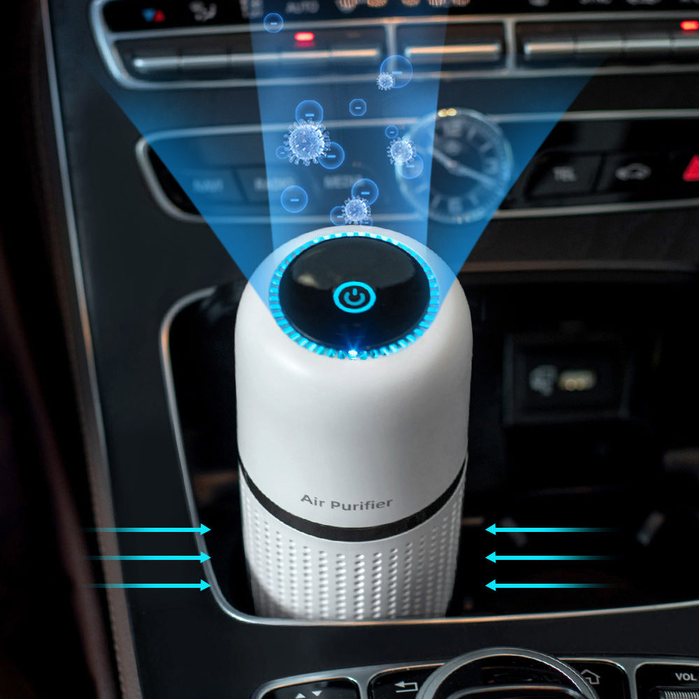 Purificateur d’Air Voiture Portable – Ioniseur Silencieux & Rechargeable USB