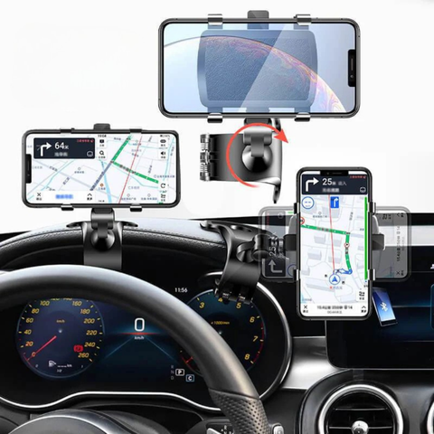 Soporte Teléfono Coche – Rotación a 1200° y Mantenimiento Seguro