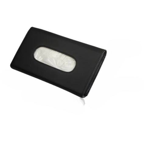 Distribútor vreckoviek do auta — upevnenie na slnečnú clonu alebo sedadlo