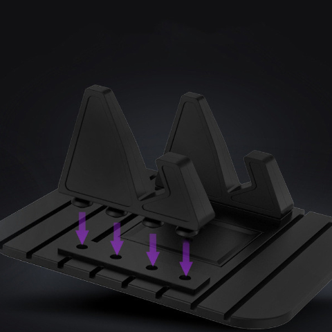 Antiskli-støtte for telefon – Perfekt hold på dashbordet