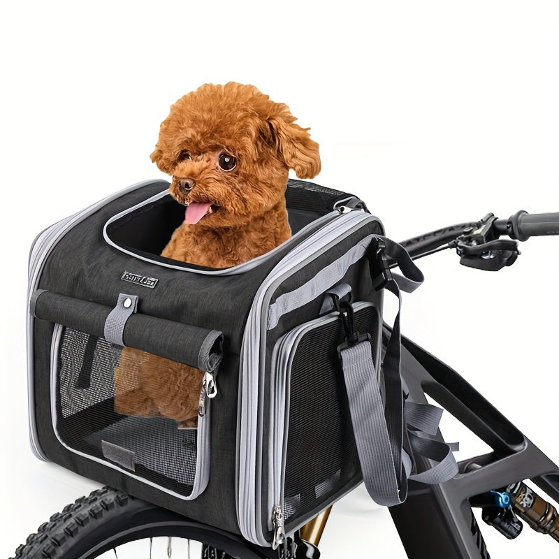 Coș de bicicletă pentru animale — Ideal pentru câini și pisici mici