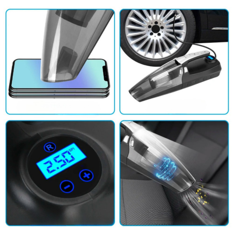Autonimipölynimuri 4-in-1 – Korkean suorituskyvyn 12V/120W