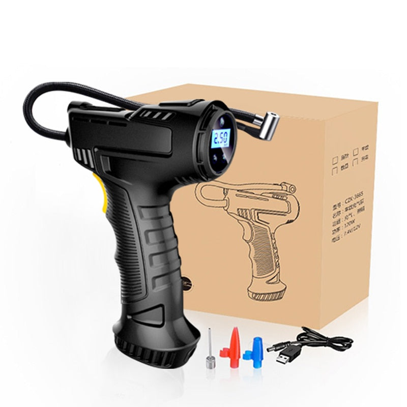 Compressore d'Aria Portatile 120W — Gonfiaggio Veloce e Potente