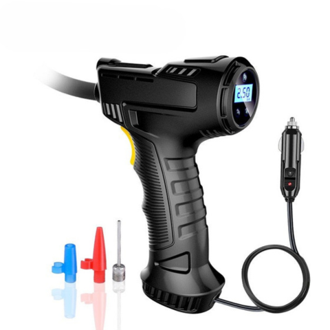 מדחס אוויר נייד 120W — נפיחה מהירה וחזקה