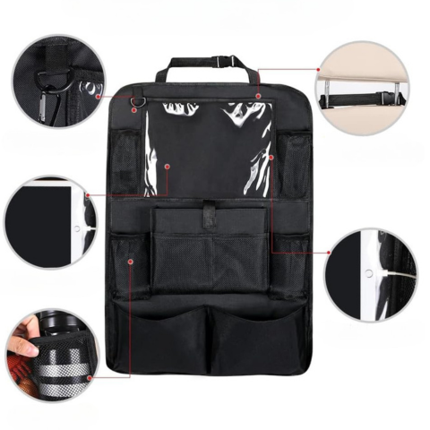 Baksätesorganisatör för bil — Rymlig och praktisk förvaring