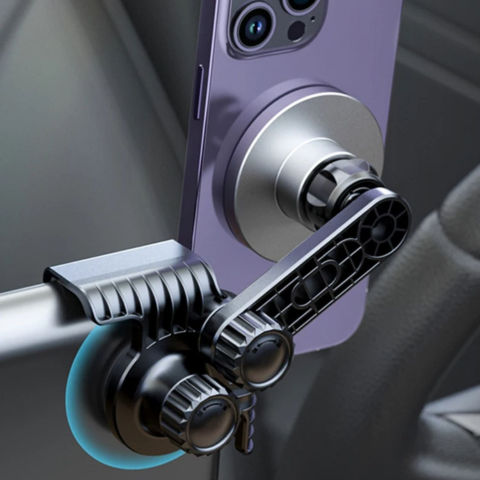 Phone Support For Tesla — Magnetic Mount And Wireless Charging