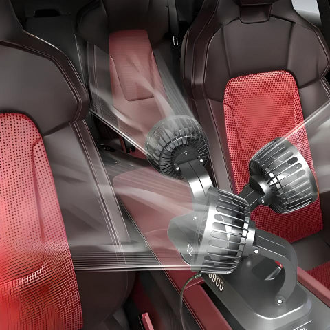 Mini ventilátor s tromi hlavami – optimálne osvieženie v aute