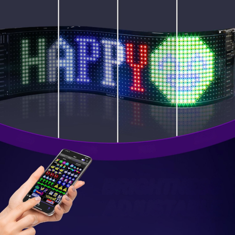 Panel LED Programable Para Coche — Comunicación y Estilo Moderno