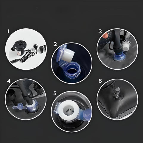 Colchón Inflable Para Asiento Trasero del Auto – Práctico y Fácil de Instalar