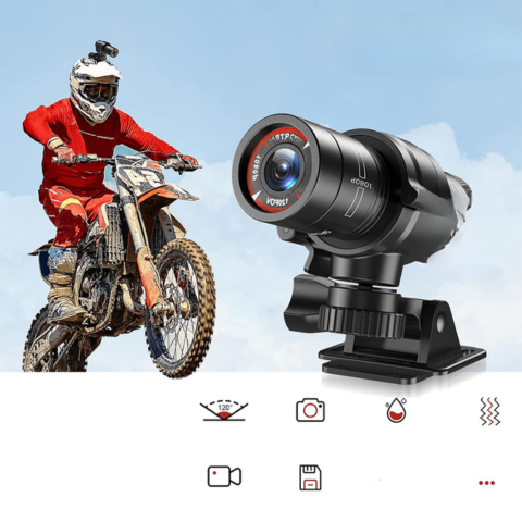 Cámara Impermeable Para Manillar Y Casco – Ideal Para Ciclismo Y Moto