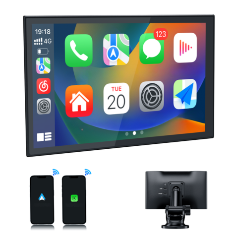 Přenosná dotyková obrazovka — GPS, hudba a hlasové ovládání