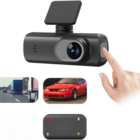 Dashcam Dublu Obiectiv – Supraveghere Totală și Conexiune WiFi