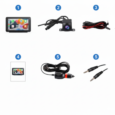 Multifunctioneel Multimedia Systeem Voor Auto — GPS, Muziek & Achteruitrijcamera