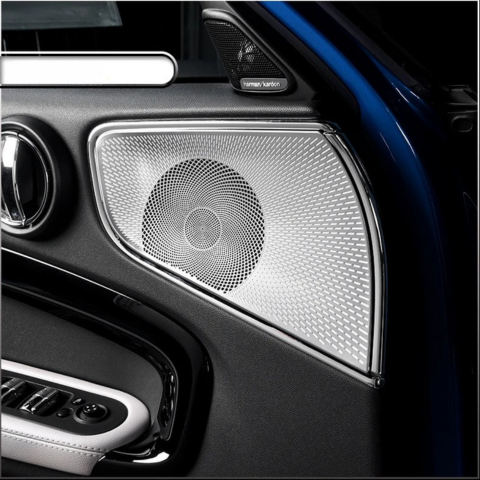 Cubiertas de Altavoces de Puerta Delantera y Trasera para Mini Cooper — Protección y Diseño Elegante