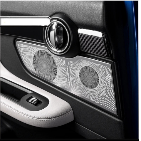 Cubiertas de Altavoces de Puerta Delantera y Trasera para Mini Cooper — Protección y Diseño Elegante