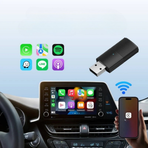 Trådlös CarPlay-adapter – Automatisk anslutning för OEM-system