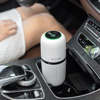 ポータブル車用空気清浄機 – 静音イオン発生器 & USB充電式
