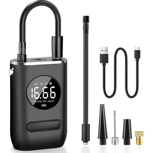 Pompa de aer portabilă — Umflare rapidă și ușoară oriunde