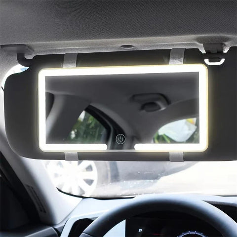 Auto-Spiegel mit LED-Beleuchtung – Einstellbare Helligkeitsstufen