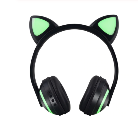 Világító Bluetooth Cat Ears fejhallgató - Kényelmes hallgatás és eredeti stílus