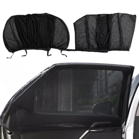 Lote de 4 parasoles para coche – Protección completa de las ventanas 