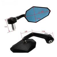 Motorcykelbackspeglar Anti-bländning – Universella, Justerbara & Sportig Design 