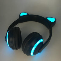 Világító Bluetooth Cat Ears fejhallgató - Kényelmes hallgatás és eredeti stílus