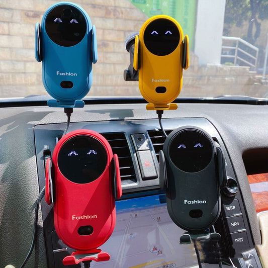Cargador Inalámbrico para Coche con Soporte para Teléfono – Fijación Automática y Rápida 