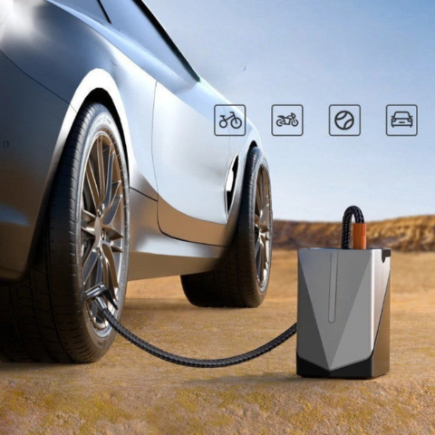 Portable Car Inflator and Starter Station – Powerful and Compact 