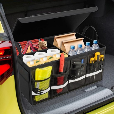 Organisateur Coffre Auto — Boîte De Rangement Étanche Et Pliable