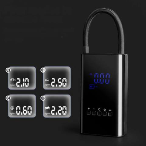 Mini-Kompressor Tragbar – LED-Anzeige und einstellbarer Druck 