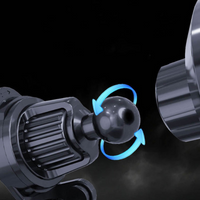 Podpora telefónu do auta – Bezdrôtové nabíjanie a LED osvetlenie 