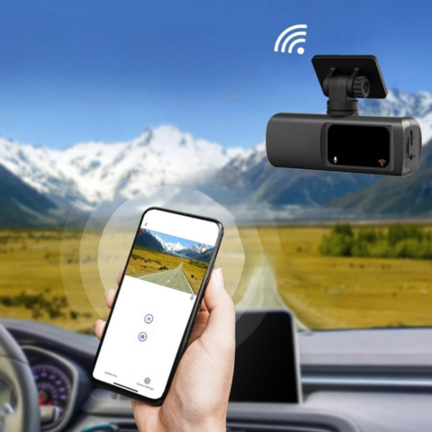 Dashcam Dubbel Objektiv – Total Övervakning och WiFi-anslutning 