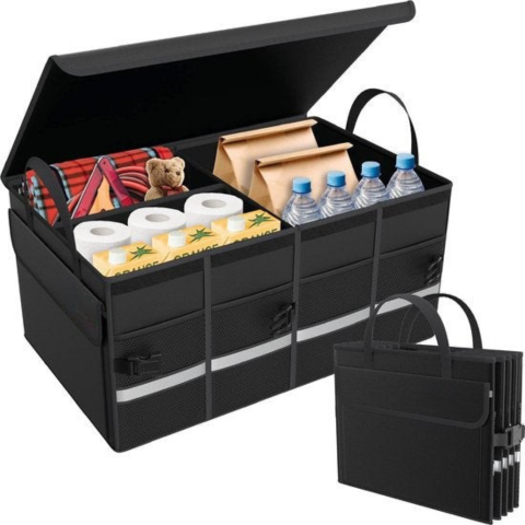 Organisateur Coffre Auto — Boîte De Rangement Étanche Et Pliable