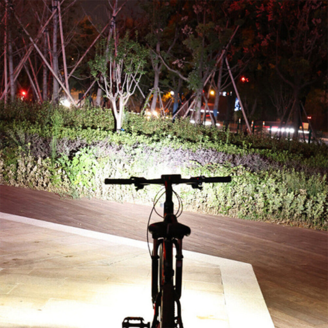 自転車用ハンドルライト - 充電式で防水 
