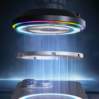 Podpora telefónu do auta – Bezdrôtové nabíjanie a LED osvetlenie 