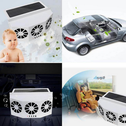 Ventilateur Solaire Pour Voiture – Idéal En Été