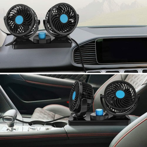 Ventilatore Doppio Per Auto — Ideale Estate Come Inverno 