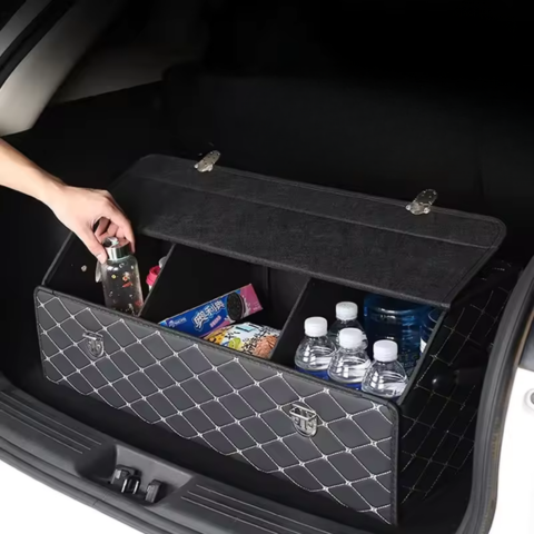 Car Trunk Organizer - Elegant Storage & Large Capacity