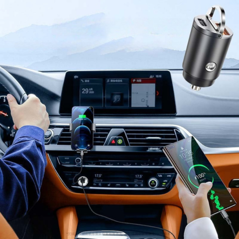 Adaptador Cargador de Coche USB – Toma de Mechero Compacta 