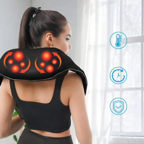 Appareil De Massage Chauffant — Détente Pour Cou, Dos & Épaules