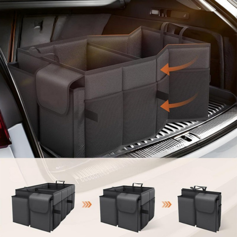 Organizzatore Per Bagagliaio Auto — Contenitore Pieghevole e Pratico 