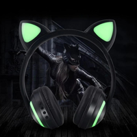 Világító Bluetooth Cat Ears fejhallgató - Kényelmes hallgatás és eredeti stílus