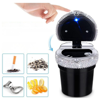 Brilliant Mini Car Ashtray - Elegant Design & Smoke-proof Closure