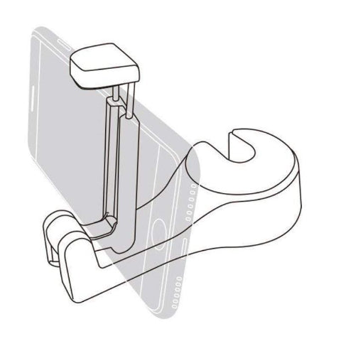 Support Téléphone Et Sac Pour Appuie-Tête – 2-En-1 Pratique