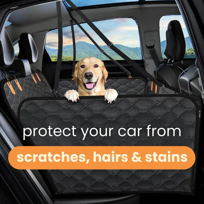 犬用車のシートカバー – 防水＆滑り止め、安全ハーネス付き 