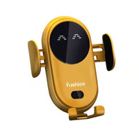 Draadloze Autolader Met Telefoonhouder – Automatische En Snelle Bevestiging 